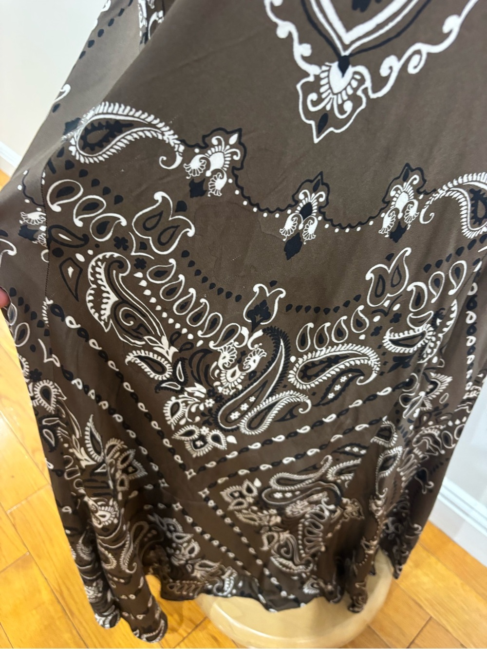 Sandro Bandana Print Midi Dress, US Size: 8 - Picture 12 of 16